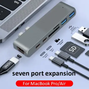 1 Alumínium USB-C-Hub, USB C Típusú Elosztó Adapter Adapter Kompatibilis A MacBook 13