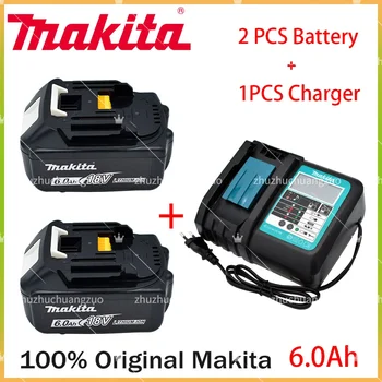 100% Eredeti Makita 6.0 Á 18V Li-ion Akkumulátor Töltő DC18RF BL1840 BL1830 BL1430BL1440 DC18RC Töltés Eszköz USB-Port