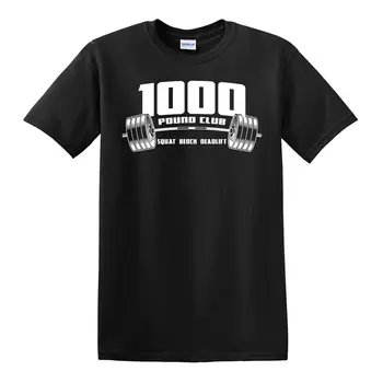 1000 font CLUB póló - Erőemelés Tornaterem Testépítés Fitness Strongman