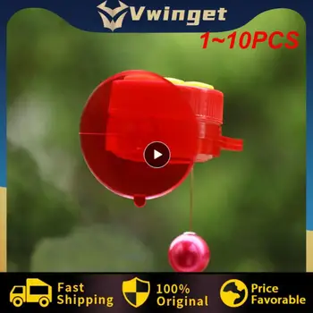 1~10DB Kézi Kolibri Élelmiszer-Adagoló Mini Műanyag madáretető Kertészeti Repülő Állat Iszik A tapadókorong Etetés