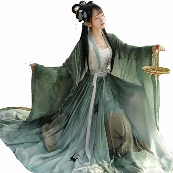 2024-es Tavaszi/Nyári 4db Lenyelni Stílus Női Kínai Magas Minőségű Hanfu Tang Lány Ruha