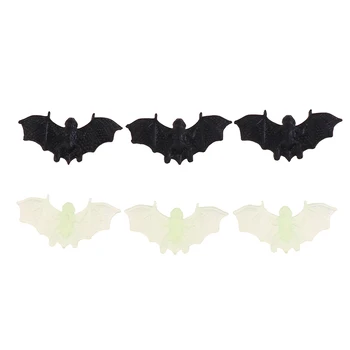 20DB Reális Műanyag Bat Szimuláció Bat Rovar Trükkös Kellék, Tréfa, Játék Ijesztő Újdonság Vicces Ajándék Halloween Díszíteni