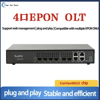 4-port kis EPON OLT száloptikás készülék - NF5804 plug and play automatikus regisztráció stabil