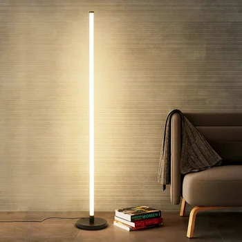 A Modern LED állólámpa Hosszú Szalag Fény Hálószoba, Nappali Lámpatest Tanulmány Függőleges Világító Éjjeli Szoba Decor Berendezési tárgyak Csillogás