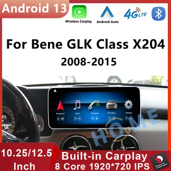 Android 13 Snapdragon Autó, Videó Lejátszó A Mercedes-Benz GLK-Osztály X204 GPS Navigációs Carplay Automatikus Bluetooth Multimédia Képernyő