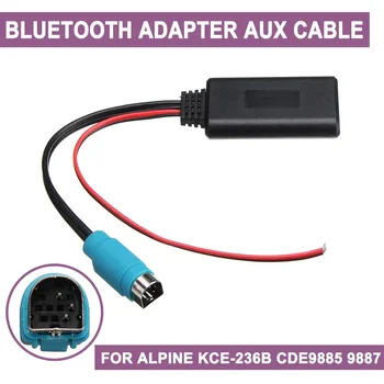 Autó Alpine KCE-236B CDE9885 9887 bluetooth Vezeték nélküli Kapcsolat Adapter Sztereo AUX IN Zene Audio Kábel