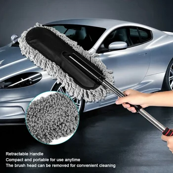 Autó Tisztító Kefe Ablak Duster Kihúzható Behúzható Por Viasz Mosható Húzza