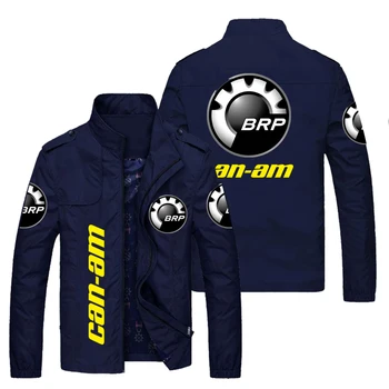 BRP Can-Am Sport Férfi Új Télikabát Motoros Kabát egyszínű Tavaszi, Őszi Alkalmi Pilóta a Férfiak Nagy Méretű Kabátot Egyéni