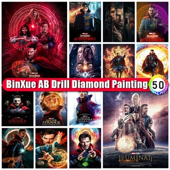 Disney 2023 Új Marvel Skarlát Boszorkány AB Gyémánt Festmény Doktor Strange Gyémánt Hímzett Loki Wall Art lakberendezés Művészet Ajándék