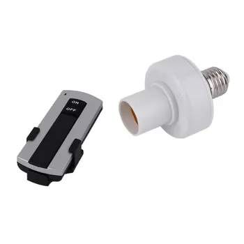 Forró 220V Smart Switch E27 LED Lámpa Jogosult Bázis Csavart Vezeték nélküli Távirányító Fény Bázisok Kap dugalj Lámpa Tartozékok
