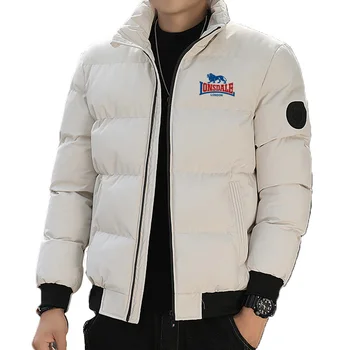 Forró eladási téli márka sport, szabadidő, divat, meleg, szélálló cipzár állni, nyakörv, megvastagodott dzseki, férfi kabát