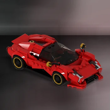 Gobricks MOC Mini Műszaki Autó építőkövei a De Tomaso P72 építőkövei Játékok Ajándék Fiúk Karácsonyi ajándék, Ajándékok