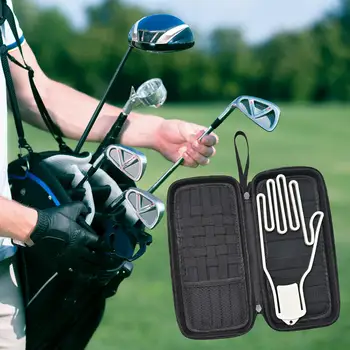 Golf Kesztyű Jogosult Egyetemes a rögzíthető csatlakozó Kesztyű Formálója Kesztyű Párját Tees Javító Eszközök Labdát Markerek Essentials Telefon