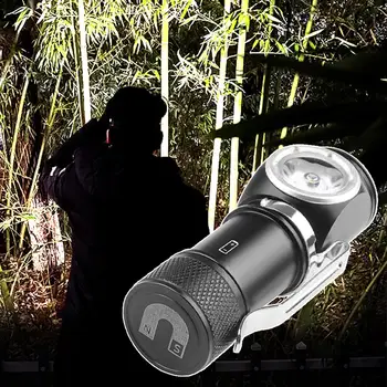 Hordozható LED Fényszóró-Érzékelő USB Újratölthető Indukciós Fejét Keresés Vízálló Munka Kemping Fáklya Fényszóró LED Ligh M5P8