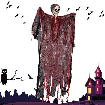 Lóg A Halloween Csontváz Szellemek Díszek Lógnak A Kaszások A Halloween Felek Beltéri Kültéri Dekoráció