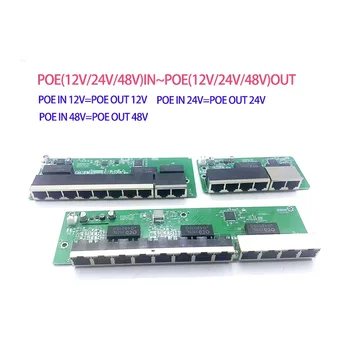 POE12V-24V-48V POE12V/24V/48V POE OUT100 mbps-ig Link poort; poe működő kapcsoló NVR