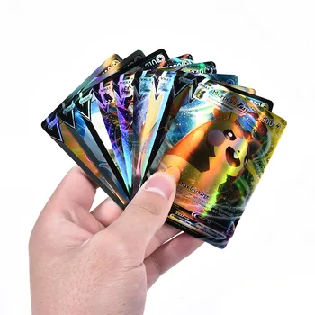 Testre szabott.a termék.Egyéni Holografikus Kártyák társasjáték Vmax GX Mega Csapat Energy Trading Card Arany Fólia