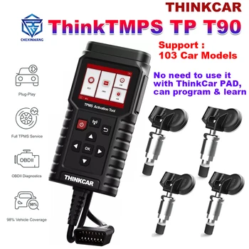 ThinkCar TP T90 TPMS Aktiválás Eszköz OBD2 Autó Diagnosztikai hibakód Programozó Abroncs Nyomás Érzékelő Szolgáltatás Eszköz PK THINKTPMS G2