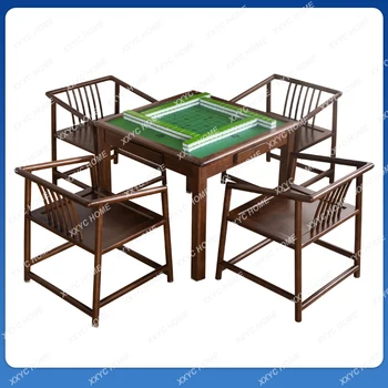 Tömör Fa Kezét Dörzsöli Mahjong Asztal Étkező Asztal Kettős felhasználású termékek Háztartási Sakk, valamint a Sakk Tábla Sakk Asztal, Póker Asztal