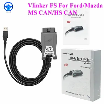 Vgate vLinker FS ELM327 HR/MS-LEHET, hogy A Ford FORScan OBD2 Autó Diagnosztikai Lapolvasó eszköz OBDII A Mazda
