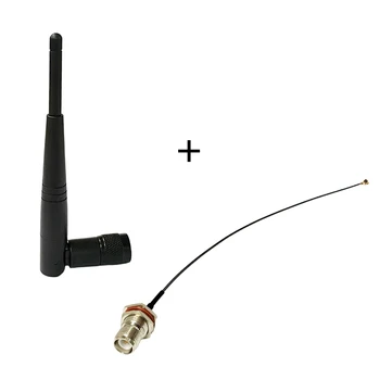 Wifi Antenna 2,4 Ghz-es 3dbi Omni Antenna RP-TNC Csatlakozó + RP-TNC Női Válaszfal Férfi Kapcsolót UFL/IPEX RF Kábel Közgyűlés