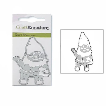 Új 2021 Aranyos Gnome DIY Kézműves fémforgácsolási Meghal a Scrapbooking, valamint Kártya, Hogy a Fiú Emberi Dekoratív Dombornyomás Penész Nem Bélyegek