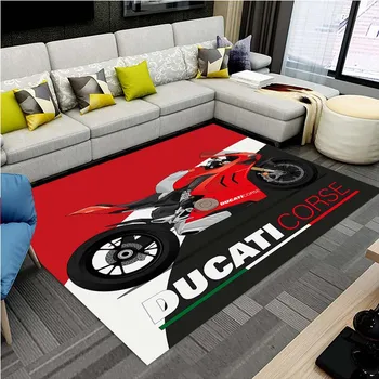 15 Méretű Ducati Motorkerékpár Logó Nappali Szőnyeg Születésnapi Ajándék Szőnyeg Gyerekek Játszanak Mat Jóga Szőnyeg csúszásmentes Padlón Szőnyegek