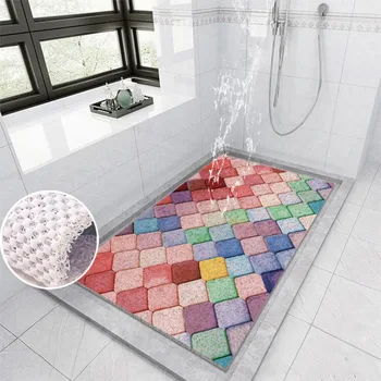Anti-slip, valamint Anti-állj Láb Szőnyeg Modern Egyszerűség Háztartási Zuhanyzó, Fürdő Üreges Áteresztő Fürdőszoba Műanyag Huzal Fürdő Szőnyeg