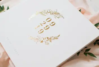 személyre szabott Arany Fólia Botanikus Esküvői Vendégkönyv Kalligráfia nevek Könyv baba zuhany napló ,leánybúcsút bejelentkezés színválaszték